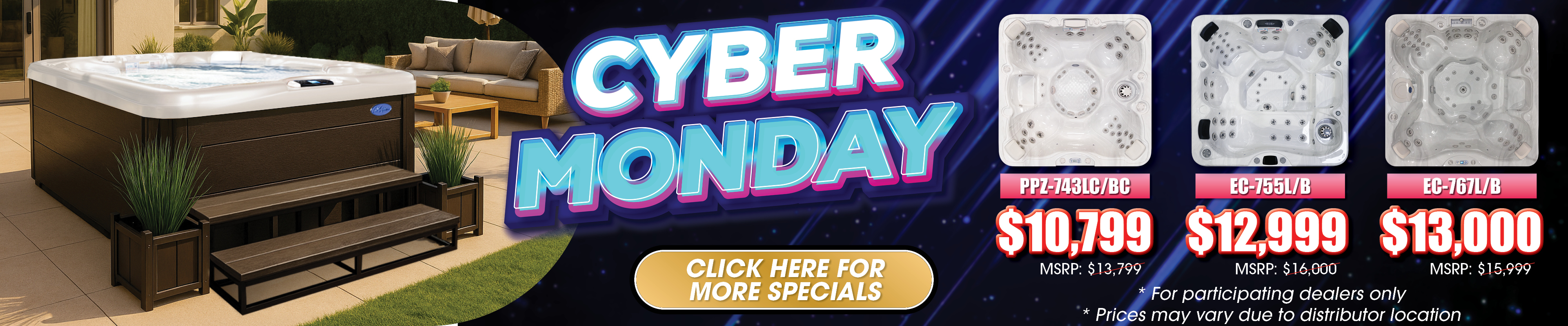 Calspas hot tub being used in a family setting - Savannah